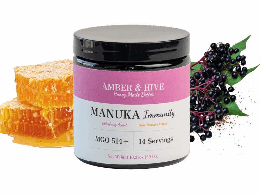 manuka honey with elderberry